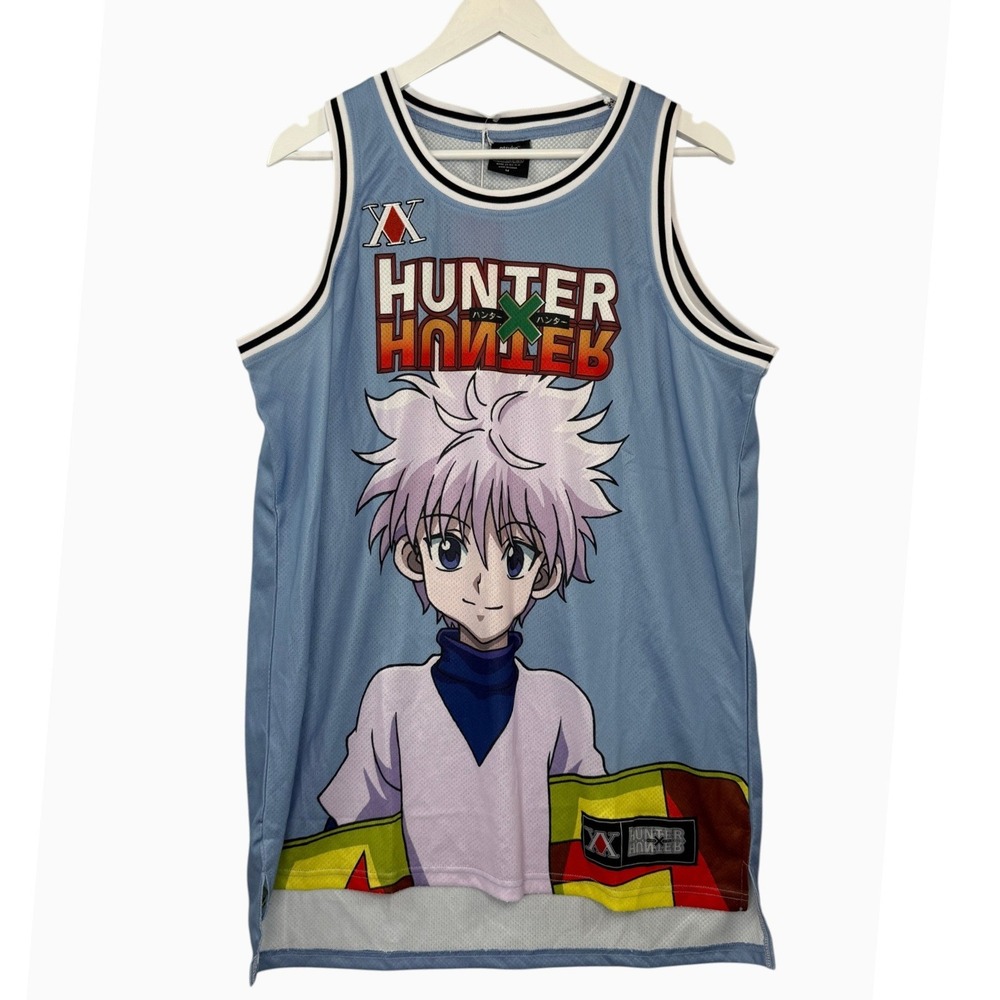 Atsuko Hunter x Hunter Killua Zoldyck 99 Basketball Jersey Men's Medium NWT